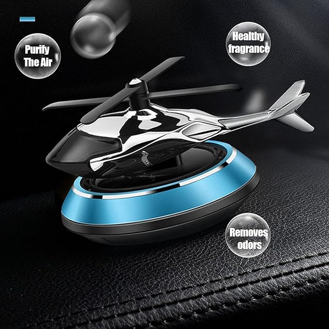 Solar-Powered Helicopter Car Air Freshener | معطر هواء السيارة